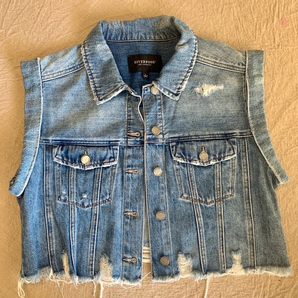 Liverpool Blue Denim Vest